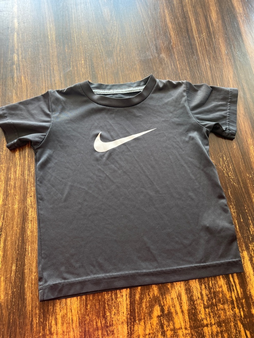 Nike Black Short Sleeve Tee with White Swoosh Logo